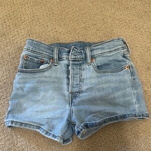 Levi's Light Blue Kids Denim Shorts